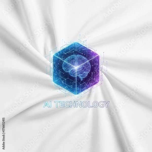 Fototapeta Artificial Intelligence Technology Concept