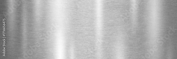 Fototapeta Brushed silver metal texture background design