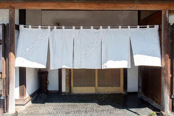 Fototapeta 暖簾、のれん、蕎麦屋、そば屋、寿司屋