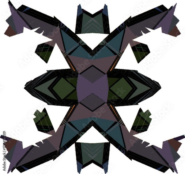 Obraz black and white star