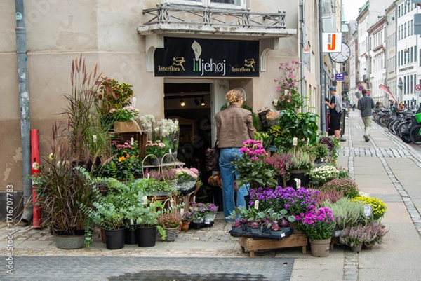 Obraz Flower shop in Copenhagen