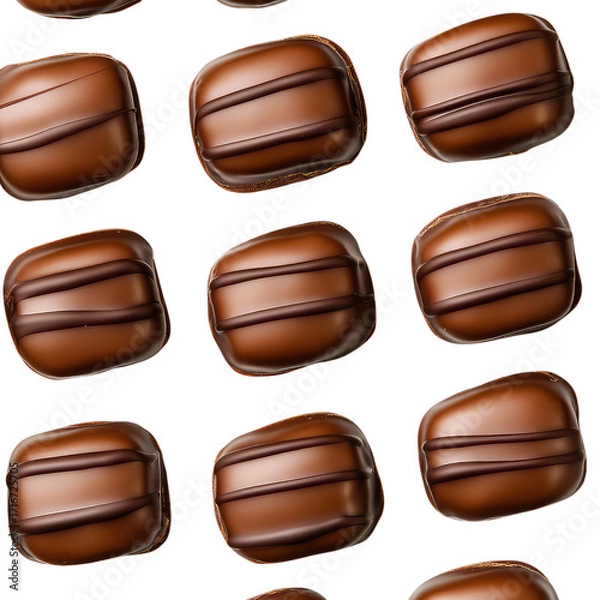 Obraz Seamless Chocolate Praline Pattern