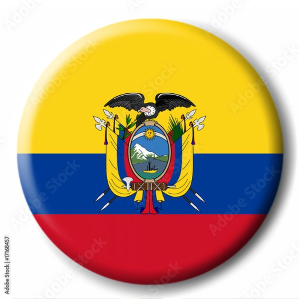 Obraz Button Ecuador