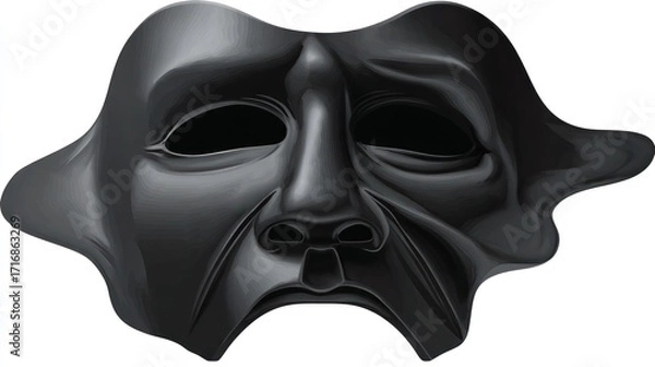 Fototapeta Dramatic black mask