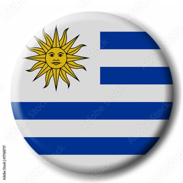 Obraz Button Uruguay