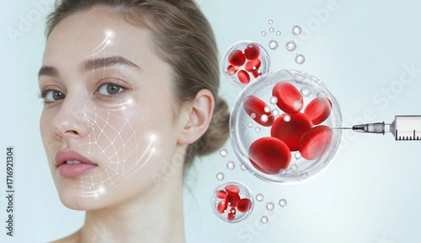 Fototapeta face treatment concept