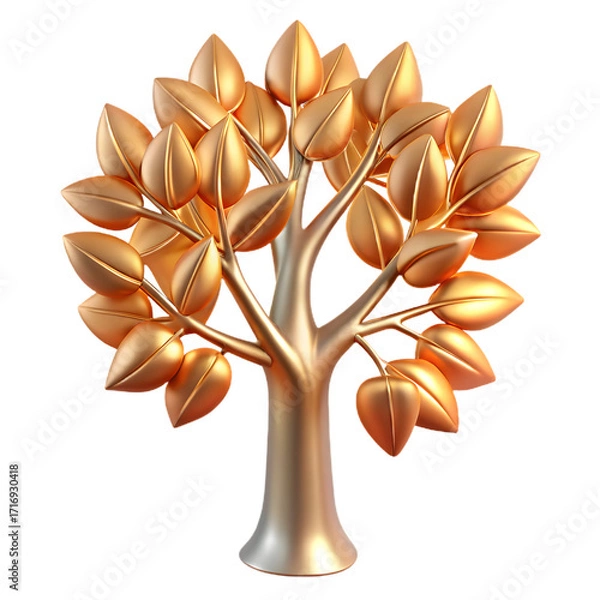 Fototapeta autumn tree vector illustration flower tree design icon logo 3d