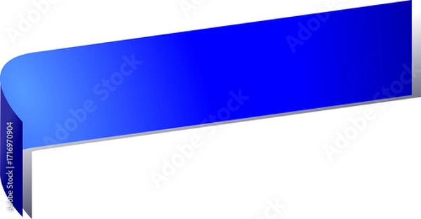 Fototapeta blue gradient text frame label ribbon