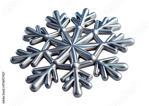 Fototapeta snowflake on white background vector design icon symbol logo