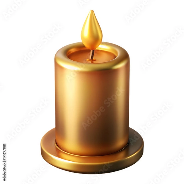 Fototapeta burning candle on a white background flame vector design icon 