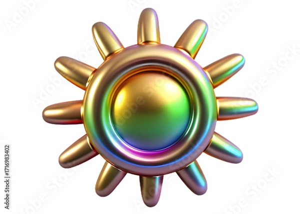 Fototapeta sun and clouds vector icon illustration summer symbol design art icon logo