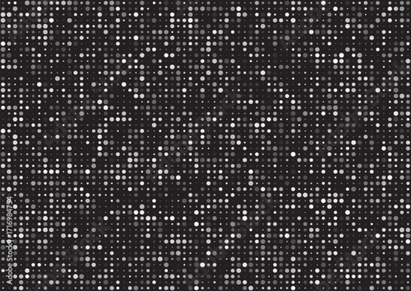 Fototapeta abstract white dot matrix black background vector design