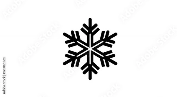 Obraz Simple snowflake graphic