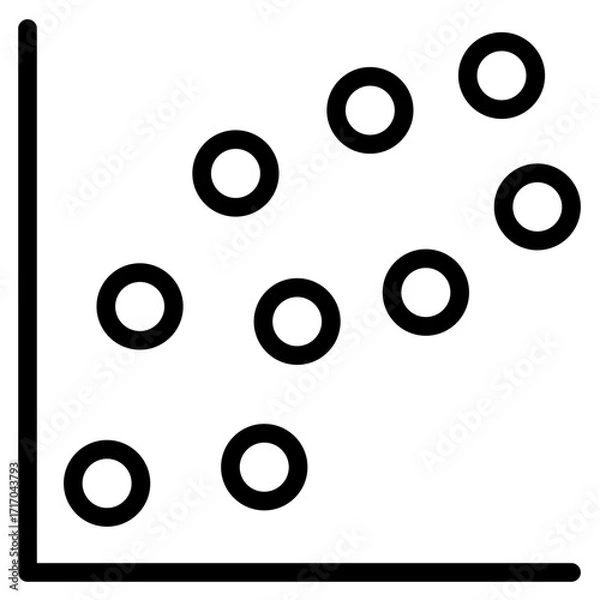 Obraz line graph icon