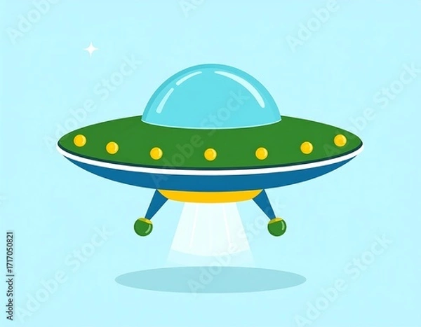 Obraz Flying Saucer in the Sky.