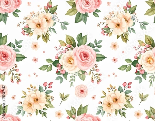 Obraz seamless pattern with roses