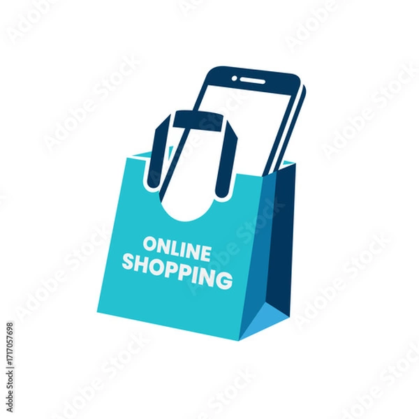 Obraz online shopping vector