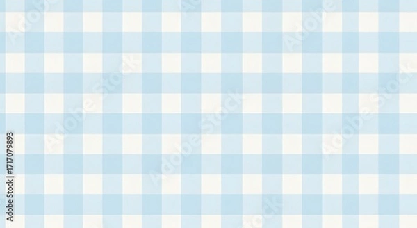 Fototapeta Light blue gingham pattern