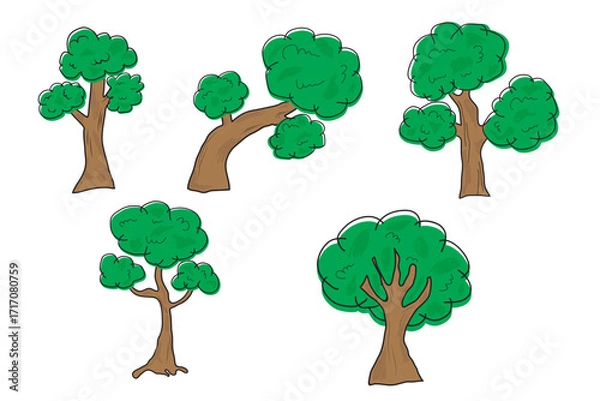 Obraz tree shape collection