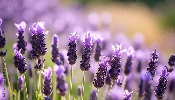 Fototapeta Lavender field in soft focus