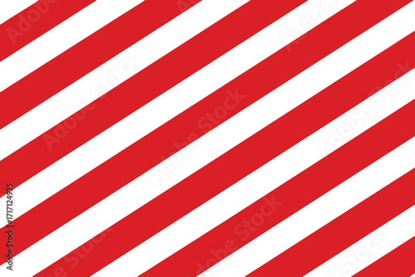 Fototapeta Red and White Diagonal Stripes Pattern Background, Candy Cane Style Striped Texture Design