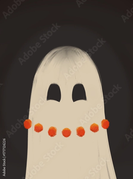 Obraz halloween ghost head