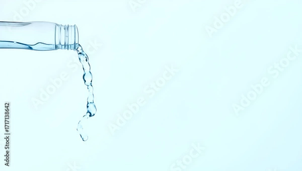 Fototapeta Infographic on Drinking Water Safety Standards: Microbiological Testing, Chemical Screening, and Regulatory Compliance with Icons - Perfect for Photo Stock Use with Left Space for Customization