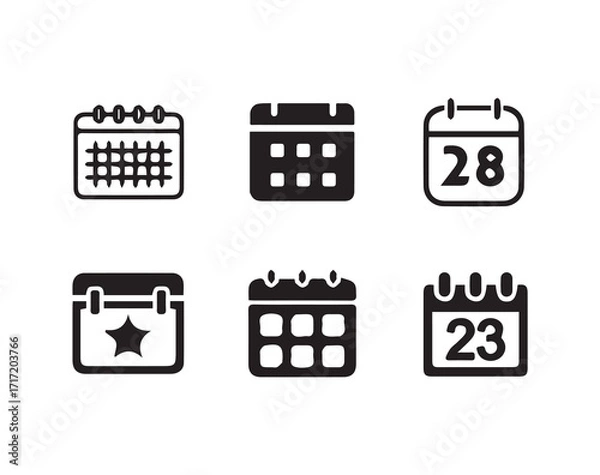 Fototapeta Calendar icon vector, Deadline, icon symbol flat design, Calender symbol, Calendar vector icon, Deadline Date, vector illustration eps 10.