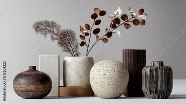 Fototapeta Vases display arrangement