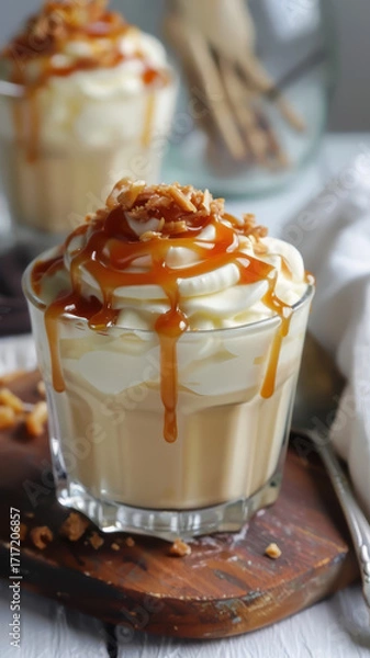 Fototapeta Ice Cream Sundae with Toppings