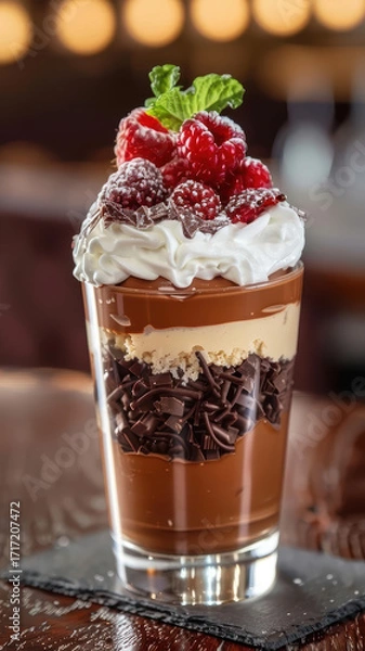 Fototapeta Ice Cream Sundae with Toppings