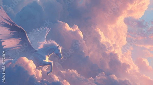 Obraz Pegasus flying through the skies