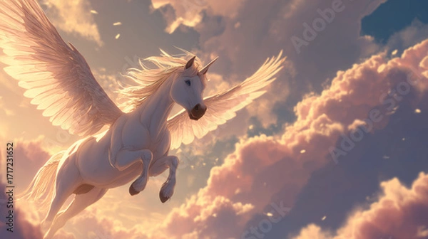 Obraz Pegasus flying through the skies