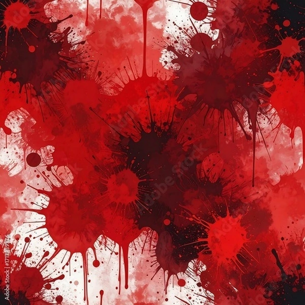 Fototapeta Bloody Spatter Pattern Background.