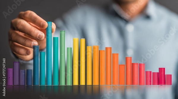 Fototapeta Transforming business data into impactful visualizations can drive change and transformation