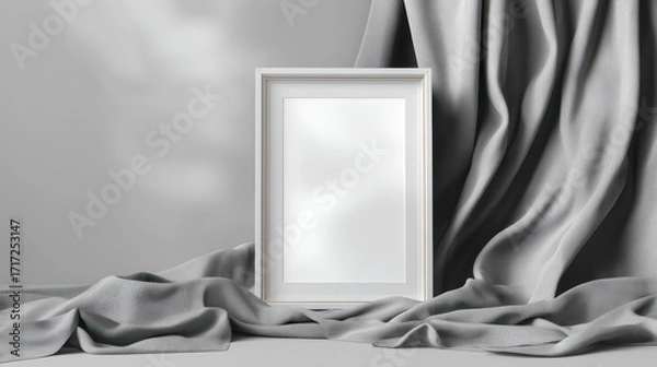 Fototapeta Gray frame mockup
