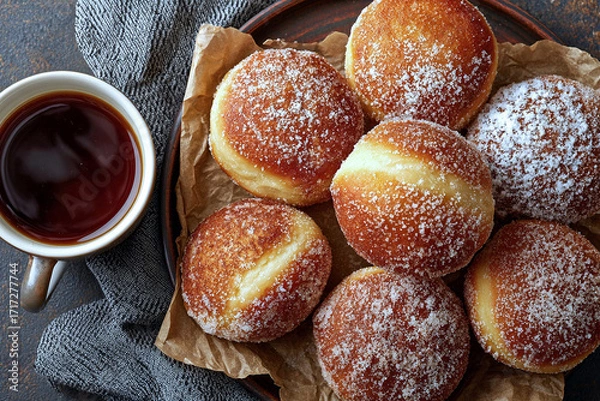 Fototapeta コーヒーとドーナツ