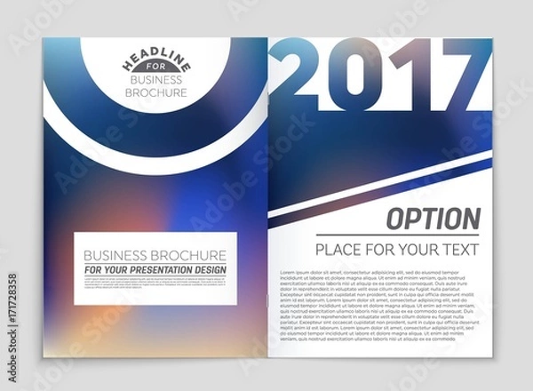 Fototapeta Abstract vector layout background set. For art template design, list, page, mockup brochure theme style, banner, idea, cover, booklet, print, flyer, book, blank, card, ad, sign, sheet,, a4