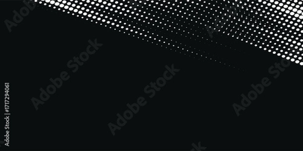 Fototapeta white color pattern gradient grunge texture background. Dots pop art comics sport style vector illustration Abstract background black with grunge