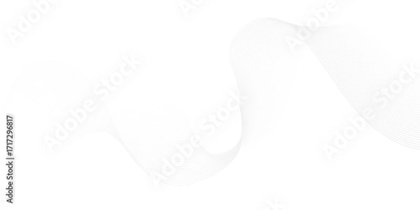 Fototapeta Vector wave digital white and gray blend futuristic technology flow tech transparent line stripe energy connection web music and sound, beautiful dynamic smooth space texture background.	
