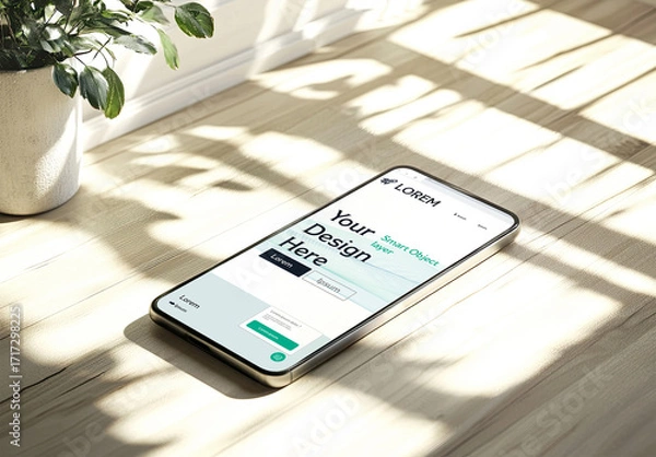 Obraz Mock up of a smartphone device