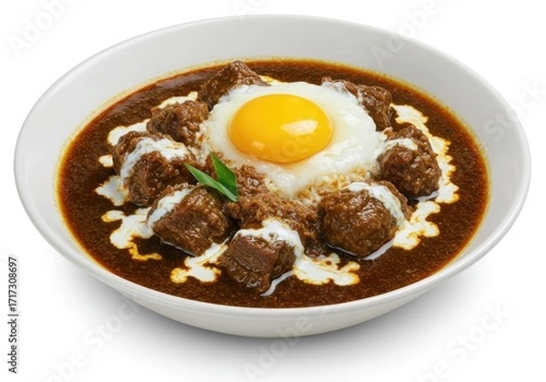 Fototapeta pallubasa makassar beef stew with coconut egg