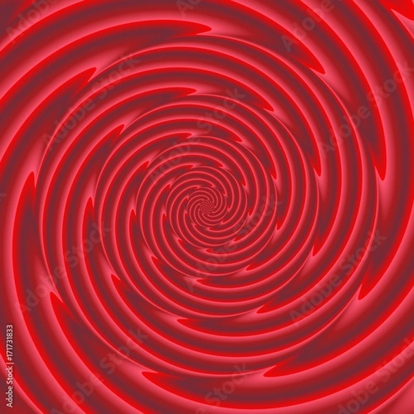 Obraz Red spiral pattern - digitally rendered background
