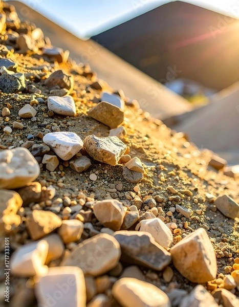 Obraz Close-up view of colorful rocks in a pile
