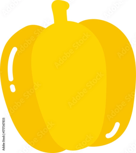 Obraz 食育_パプリカ_かわいい野菜のイラスト