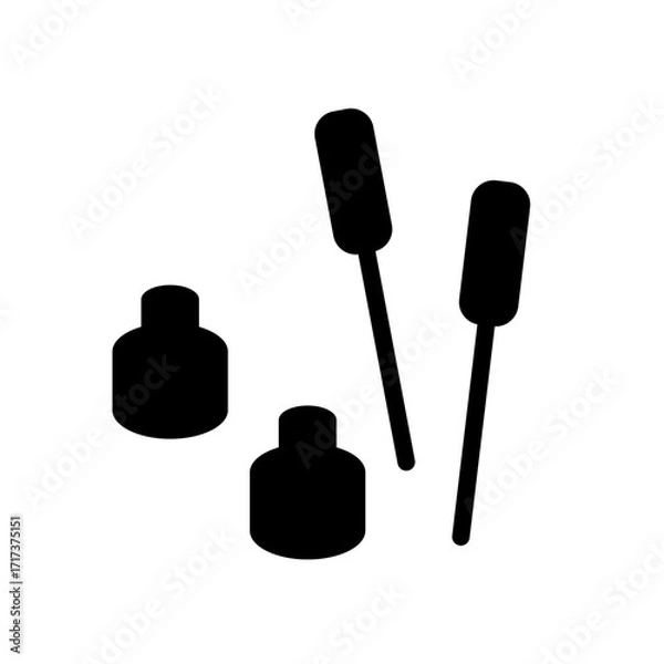 Obraz 鍼灸のシルエット