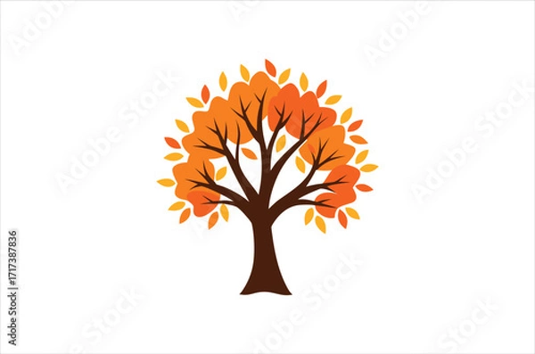 Fototapeta fall vector, icon vector illustration, fall silhouette of a fall  isolated on a white background, eps, png, svg,  vector,