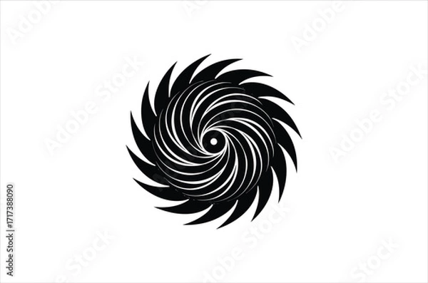 Fototapeta fall vector, icon vector illustration, fall silhouette of a fall  isolated on a white background, eps, png, svg,  vector,
