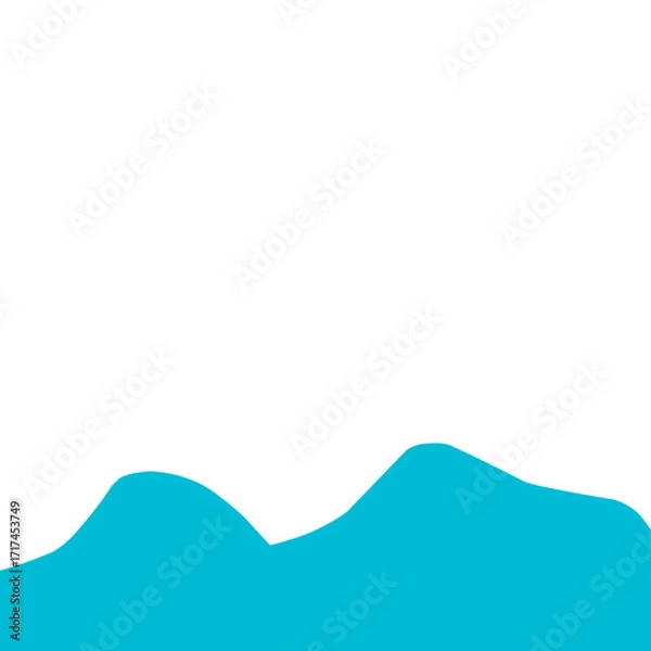 Obraz blue wave background 