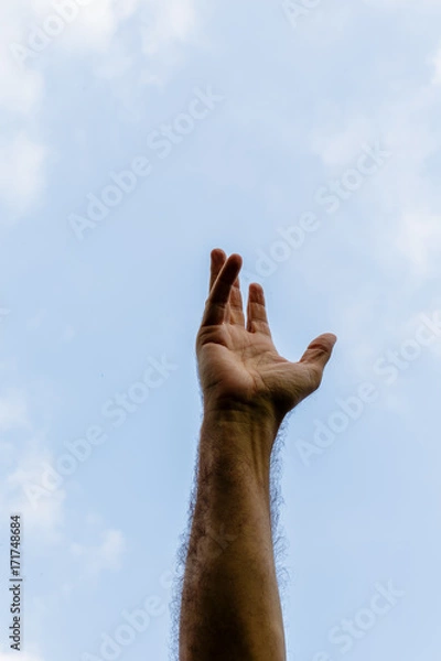 Obraz hand to the sky